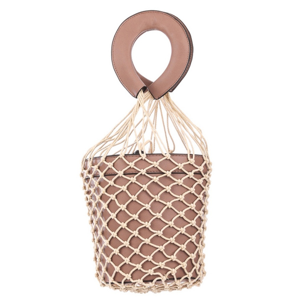 Nautical Netted Rope Bucket Hand Bag - Picture 5 of 6